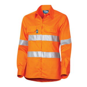 DSW1166T1 Lightweight Vented L/S Hi-Vis Drill Shirt With 3M Tape