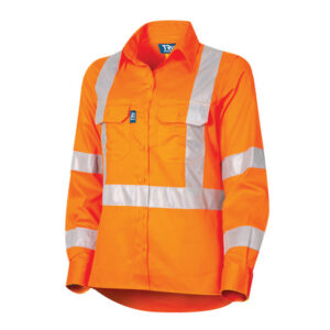 DSW1166T5 NSW Rail Lightweight Vented L/S Hi-Vis Drill Shirt With TRuVis Tape