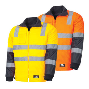 TJ2945T4 Wet Weather Jacket With Removable Sleeves And TRuVis Reflective Tape